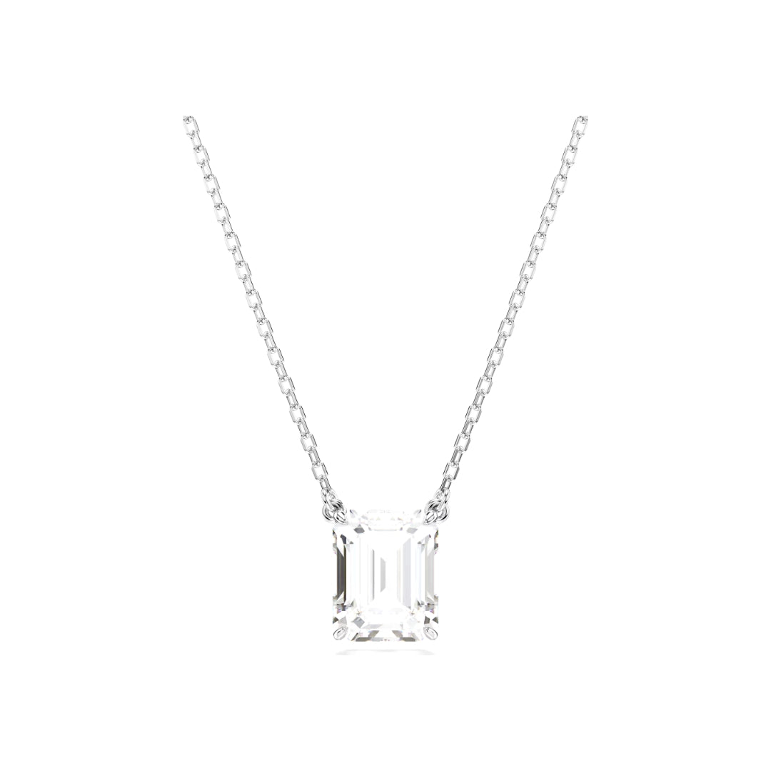 Emerald cut moissanite