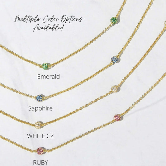 Creation round cuts of emerald with 925 sterling silver bracelet