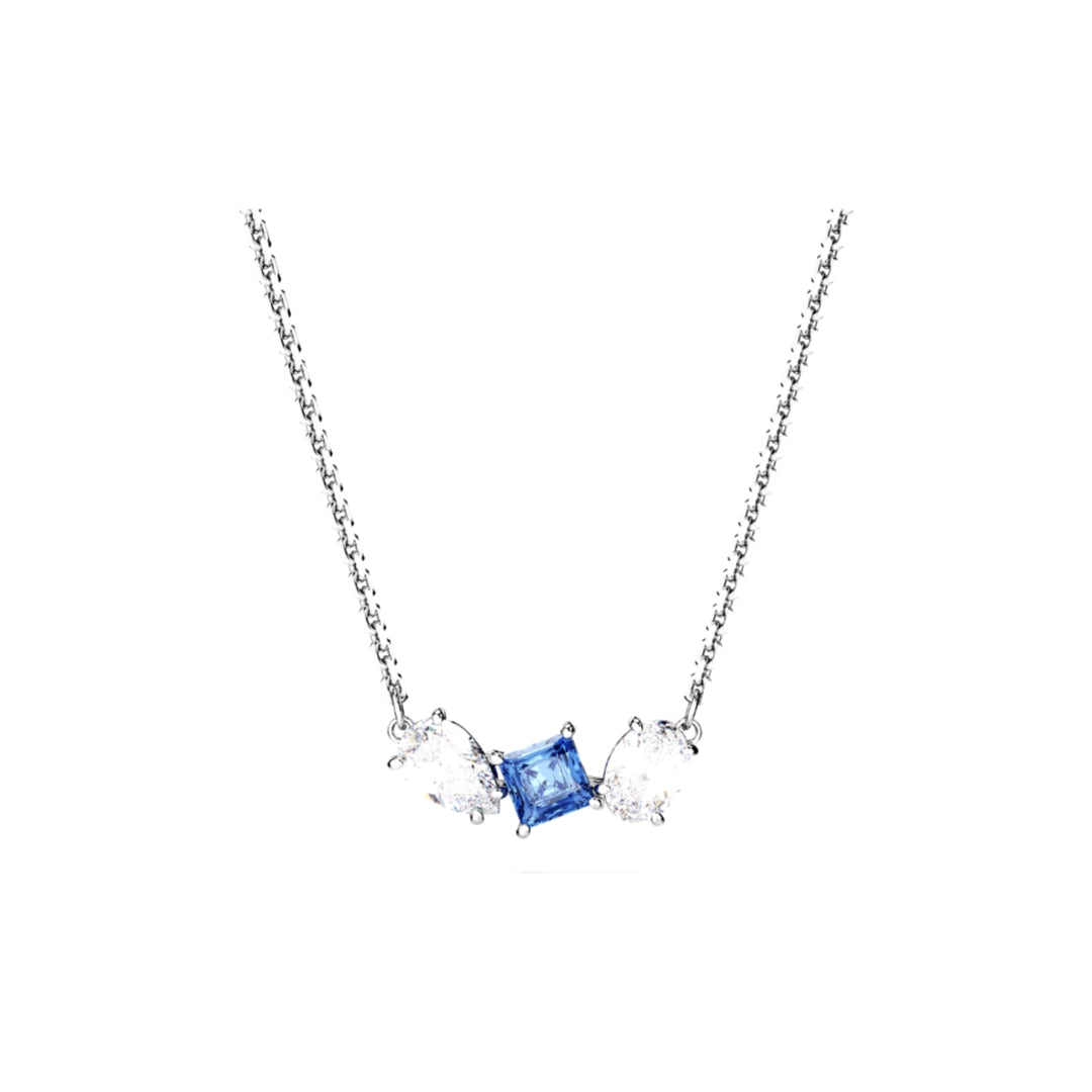 Aesthetic jewel creation tanzanite with oval and pear moissanite